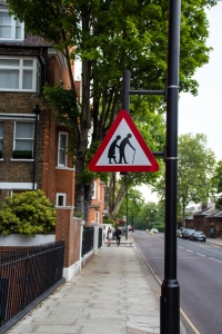 Panneau routier à Londres